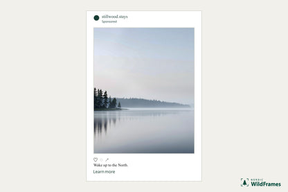 Example of a landscape image used in an Instagram post