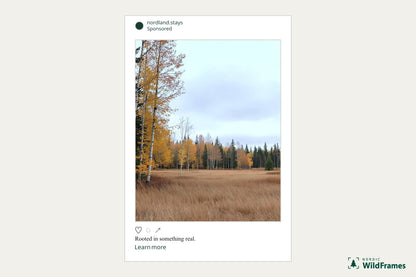 Example of a landscape image used in an Instagram post