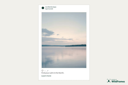 Example of a landscape image used in an Instagram post