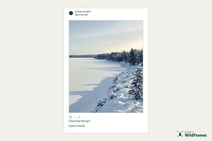 Example of a landscape image used in an Instagram post
