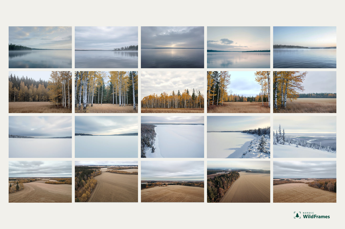 Preview grid of all twenty images in the Nordic Seasons Collection