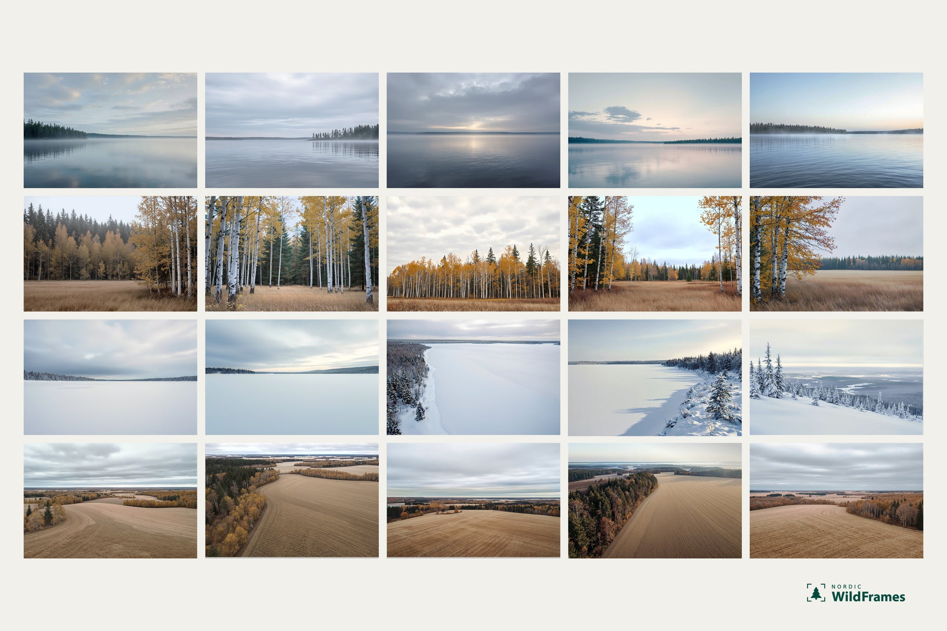 Preview grid of all twenty images in the Nordic Seasons Collection
