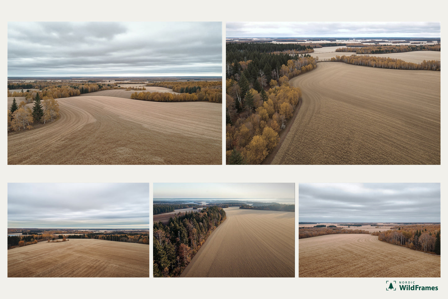 Preview grid of all five images in the Open Countryside set