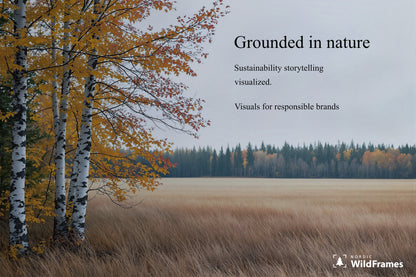 Example of headline text placed on the copy space of a landscape image