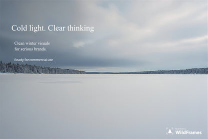 Example of headline text placed on the copy space of a landscape image