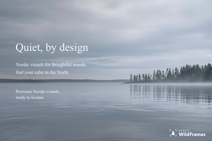 Example of headline text placed on the copy space of a landscape image